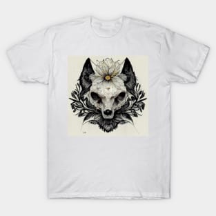 Floral tattoo raccoon T-Shirt